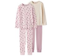 Name it - Kid's Nightset 2-Pack - Sous-vêtement - 86/92 - ballerina heart and flower aop