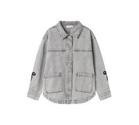 Name it kids Nkfgloria DNM EMB Jacket 7511-Za T Veste, Gris Clair Denim, Numeric_134 Fille
