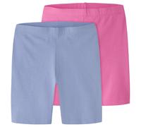 Name it - Kid's NKFVivian Solid Short Legging 2-Pack - Legging - 122/128 - strawberry moon purple impression