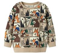 Name it - Kid's Oswaldy L/S Sweatshirt - Pull - 104 - sesame