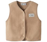 Name it - Kid's Owe Slim Teddy Vest - Polaire sans manches - 110 - sesame