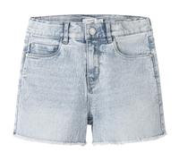 Name it - Kid's Rose HW Mom Denim Shorts - Jean - 122 - light blue bleached denim