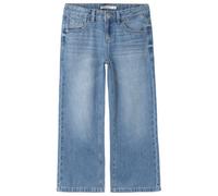 Name it - Kid's Rose Wide Jeans - Jean - 122 - medium blue denim