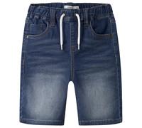 Name it - Kid's Ryan Jogger Denim L Shorts - Short - 98 - dark blue denim