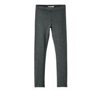 Name IT Fille Nkfdavina Solid SWE Bru Noos Leggings, Gris, 6 Ans EU