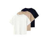 Name IT Lot de 3 t-Shirts pour garçon Coupe Ample, Dark Sapphire, 92