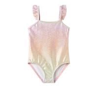 NAME IT Maillot de bain 'NMFzola' vert pastel / abricot / rose, Taille 122-128