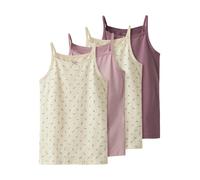 NAME IT Maillot de corps beige clair / vert foncé / lilas / mauve, Taille 116