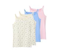 NAME IT Maillot de corps ivoire / azur / olive / rose, Taille 122-128