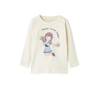 Name it mini Nmftillie Nreg Ls Top Box, Cloud Dancer, 104 Fille