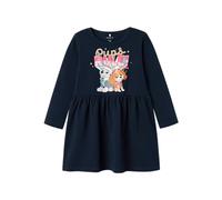 Name it mini Robe Nmfdyma Pawpatrol LS pour Fille, Dark Sapphire, 92