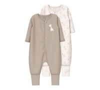 Name IT Mixte Giraffe Nbnnightsuit 2P Zip FF Jet Noos, Jet Stream, 104 EU