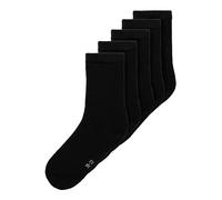 NAME IT Mixte Nknsock 5p Solid Noos Chaussettes, Noir, 31-33 EU