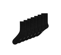 Name It Mixte Nknsock 7p Solid Noos Chaussettes, Noir, 34 EU