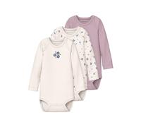 NAME IT Nbfbody 3P Ls Jet Stream Flower Noos (lot de 3) pour femme, Jet Stream, numeric_98