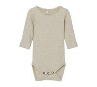 NAME IT Barboteuse / body 'Kab' beige chiné, Taille 68