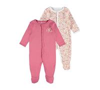 name it NBFNIGHTSUIT 2P W/F Flower Noos Pantoufles Bambins, Rose Wine, 86 Bébé Fille