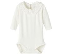 Name It NBFTYLLA LS Body Noos Corps à Manches Longues, White Alyssum, 50 bébé Filles