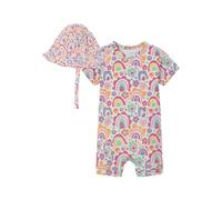 NAME IT Nbfvandora Sunsuit Box Set Combinaison de Soleil, Blanc, 18 Mois Bébé Fille