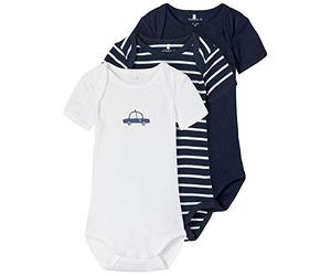 NAME IT Nbmbody 3p Ss Dark Sapphire Yd 2 Noos Ensemble de sous-vêtement pour bébés et bambins Bébé garçon (lot de 3)