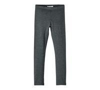 NAME IT Nkfdavina Solid SWE Legging Bru N Noos, Gris foncé mélangé, 4 Ans Fille