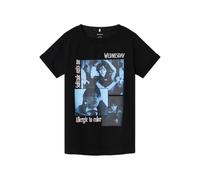 NAME IT NKFJAX Wednesday SS Top Box Noos Sky, T-Shirt Fille, Black,