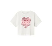 NAME IT Nkfkaren SS Nreg PS Noos Haut Court pour Fille, Cloud Dancer, 146-152
