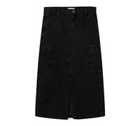 NAME IT NKFMARIA DNM Long Cargo Skirt 2718-BE BF, Jupe en Jean Fille, Black Denim,