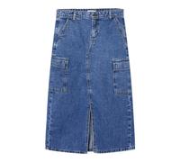 NAME IT NKFMARIA DNM Long Cargo Skirt 2718-BE BF, Jupe en Jean Fille, Medium Blue Denim,