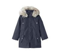 NAME IT NKFMILLA Parka Jacket Long Noos Veste Courte-pointée, Dark Sapphire, 134 Fille