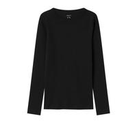 NAME IT NKFNAKAL LS Short Top Noos, T-Shirt À Manches Longues Fille, Black,