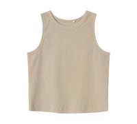 Name IT NKFNAKAL SL Crop Top Noos, Débardeur Fille, Pure Cashmere,