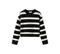 NAME IT NKFNILLA LS Short Knit Pull tricoté, Black, 122-128 cm Fille