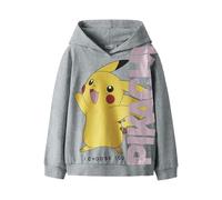 NAME IT Nkfnisara Pokemon RLX Sweat Wh Bru Sky, Gris, 146-152 cm Filles et Filles