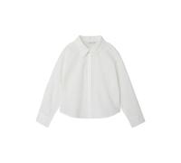 NAME IT Nkfolara Ls Short Loose Shirt Chemisier à Manches Longues, Blanc éclatant, 134-140 Fille