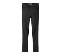 NAME IT NKFPOLLY DNMCOATED 7676 HW Pant Noos Pantalons, Jean Noir, 158 cm Garçon