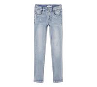 NAME IT NKFPOLLY Skinny Jeans 1185-ON Noos, Light Blue Denim, 140 Filles