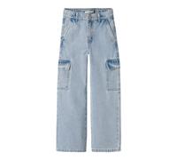Name It Jean cargo Nkfrose 6190-BS - taille haute, coupe large - denim bleu clair Taille 152