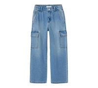 Name It Rose Wide Cargo Fit Jeans Bleu 11 Years Filles