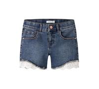 NAME IT NKFSALLI Slim DNM Short 5372-HA Noos, Bleu foncé Denim, 128 cm