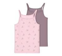 Name IT Nkfstrap Barely Pink Bow Noos Lot de 2 Hauts pour Fille, Rose Barely, Numeric_122