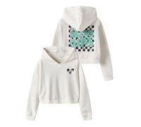 NAME IT Nkftara Ls Crop RLX SWE Wh Bru PS Noos, Cloud Dancer, 134-140 Fille