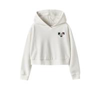 NAME IT Nkftara Ls Crop RLX SWE Wh Bru PS Noos, Cloud Dancer, 134-140 Fille