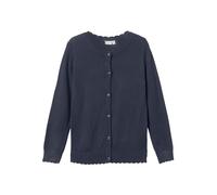 Name IT Nkfvamone Ls Knit Card K Noos Cardigan, Dark Sapphire, 134/140 cm Fille