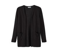 NAME IT NKFVICTI LS Knit Card L Noos Cardigan, Noir, 116 cm Fille