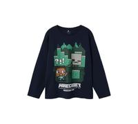 NAME IT Nkmac Minecraft Ls Nreg Top Box Noos Bfu, Blazer Bleu Marine, 146-152 Garçon