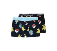 NAME IT Sous-vêtements 'NKMAsgar Pokemon' marine / jaune / noir / blanc, Taille 134-140