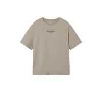 NAME IT NKMBRODY SS NREG Top Noos, T-Shirt Garçon, Pure Cashmere/Print:W. Black Print,