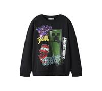 NAME IT Nkmdai Minecraft Nreg Noos Bfu Sweat Bru, Noir, 134-140 Garçon