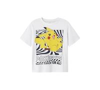 NAME IT Nkmjamish Pokemon Nreg SS Top Noos Sky pour garçon, Blanc éclatant., 134-140
